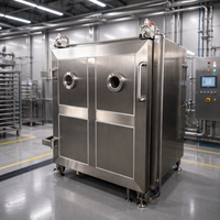 Fabrieksdirecte verkoop Industriële grote schaal voedselvriesdrogers SUS304 materiaal 380V/220V spanning Hoge capaciteit Ultra-lage temperatuur
