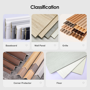 Plinthe en <span class=keywords><strong>PVC</strong></span>/WPC moderne, écologique, résistante à l'eau, pour revêtement de sol, installation facile, idéale pour hôtels - Product Image 5