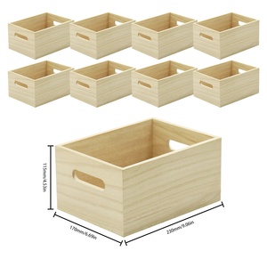 Caja de Madera sin Acabado con Tapa Deslizante, Caja de Reloj de Lujo, Cajas de Madera en Blanco con Tapa Deslizante para Almacenamiento de <span class=keywords><strong>Semillas</strong></span>, Caja de Madera - Product Image 3