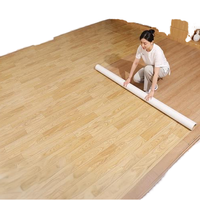 Rouleau de revêtement de sol en vinyle PVC auto-adhésif imperméable, type linoléum chinois, pour usage intérieur en appartement