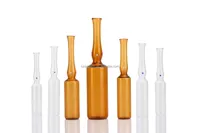 Ampoule en Verre Borosilicate de 2 ml Stérile Argentée pour Emballage Pharmaceutique, Vente en Gros OEM