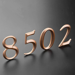 अनुकूलित उत्कीर्णन एल्यूमीनियम पत्र 3 डी वर्ण चिह्न विभिन्न आकृतियों के साथ - Product Image 2