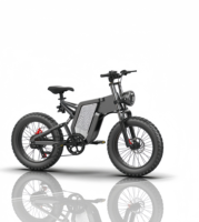 Vélo de montagne électrique de qualité supérieure, design supérieur, suspension intégrale, moteur sans balais 48V 500W, pneus larges de 20 pouces, alliage d'aluminium