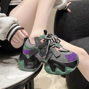 Chaussures tendance pour femmes Torre, collection printemps 2024, baskets décontractées confortables <span class=keywords><strong>à</strong></span> semelle épaisse, lacets, style chunky - Product Image 2