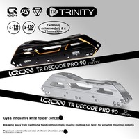 Base multifonctionnelle Powerslide IQON à trois points avec 16 roulements pour le patinage freestyle extrême, support de botte TR90