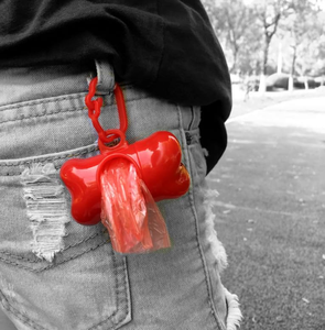 Distributeur de sacs à déjections canines en forme d'os, version mate, personnalisé avec logo, pour cadeaux promotionnels pour animaux de compagnie - Product Image 3