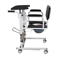 Machine de transfert de patient multifonctionnelle hydraulique en fer, portable et pliable, pour les soins des patients paralysés et alités