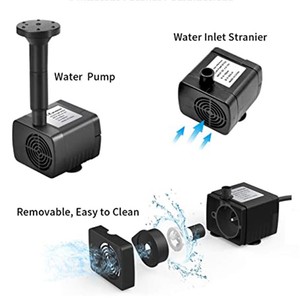 Kit Pompa Fontana Solare per Esterni, Fontana Solare con Picchetto, Pompa Acqua Solare per Vasca Uccelli, Laghetto, Piscina, Giardino - Product Image 3