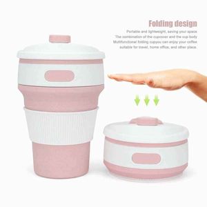 Food-Grade <b>Collapsible</b> Silicone Sports <b>Cup</b> With Leak-Proof Design and Large Capacity Portable Container. - Product Image 3
