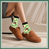SANZHIRUI Chaussettes décontractées amusantes à motifs floraux d'hiver, style anime, pour hommes et femmes, en coton coloré, pour le quotidien, motif Simpsons