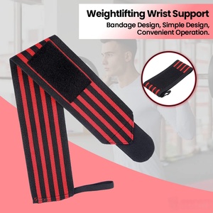 Custom Logo Wrist Straps Elastic Stretchy Weight Lifting Wrist Support <b>Wrap</b> Band Weightlifting Gym Strap Wrist <b>Wraps</b> - Product Image 2