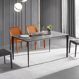 โต๊ะทานอาหารสไตล์นอร์ดิกทันสมัยชุดเฟอร์นิเจอร์ภายในบ้านปรับแต่งได้หรูหราทนทานทำจากโลหะ - Product Image 3