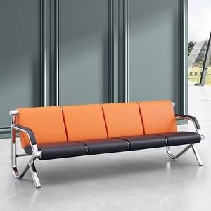 Muebles de Diseño para Sala de Espera, Asientos Dobles, Silla de Espera de Cuero para Hospital, Aeropuerto, Barbería - Product Image 6