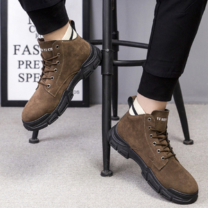 Commercio all'ingrosso di scarpe Da Ginnastica A Piedi <span class=keywords><strong>Calzino</strong></span> Comode Casuali Superiori della Pelle Scamosciata Degli Uomini Scarpe