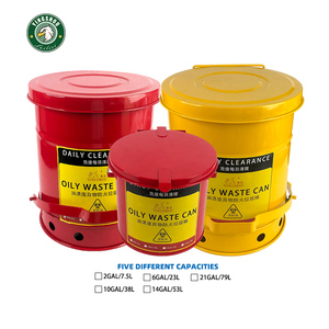 6 gallon chất thải nhờn kim loại an toàn rác cơ khí cửa hàng Thùng rác dầu <span class=keywords><strong>Rag</strong></span> có thể - Product Image 6