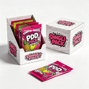 Wholesale Custom Food Snack Pouch Bags with Display <b>Boxes</b> Printed Stand Up Packaging Set for Candy <b>Cookies</b> Chips and Retail - Product Image 1