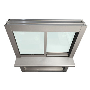 Chất lượng cao Thiết kế hiện đại đôi bằng kính hợp kim nhôm cửa sổ trượt cách nhiệt cửa treo gấp mở phong cách cho nhà sử dụng - Product Image 4