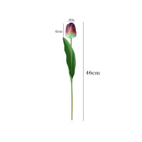 Bunga Tulip Sutra Real Touch Grosir, Bunga Artifisial Berkualitas Tinggi, Realistis untuk Dekorasi Rumah, Pernikahan, Natal