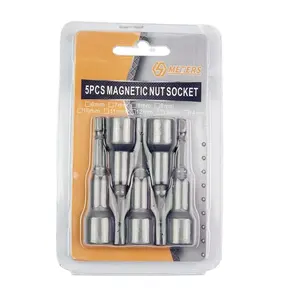 1/4 "tige 8x65mm 5 pcs écrou magnétique Setter