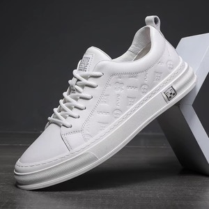 Chaussures de sport pour hommes en cuir véritable, style haut de gamme, décontractées avec doublure en mesh pour toutes les saisons - printemps, été, automne, hiver - Product Image 5