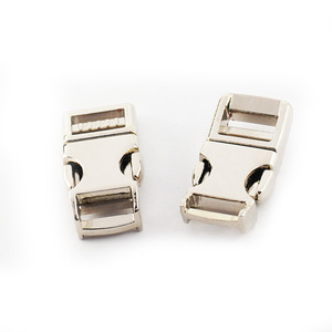 Hebilla de bloqueo automático de 10 mm de aleación de zinc plateada para bolsos, cinturones, mochilas, accesorios de ferretería resistentes al desgaste para mascotas - Product Image 3