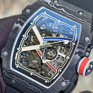 นาฬิกาจักรกลสั่งทำพิเศษระดับไฮเอนด์ UMIF RM67-02 CRMA7 ระบบ Vacheron Constantin เรืองแสง หรูหรา ตัวเรือนคาร์บอน NTPT จากฝรั่งเศส ดีไซน์โครงกระดูก - Product Image 3