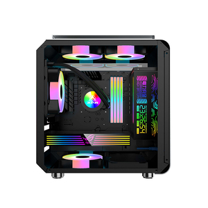 El caso de aleación de aluminio Mini Gaming ATX caso ordenador gabinete <span class=keywords><strong>PC</strong></span> <span class=keywords><strong>Torres</strong></span> casos con vidrio templado con mango - Product Image 5