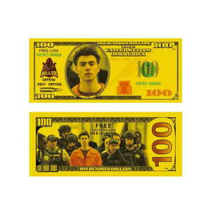 Free Shipping American Celebrity Luigi Nicholas Mangione 100 Dollar Polymer Gold Foil Banknote - Product Image 4