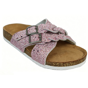 Double Buckle <b>Cork</b> Slide Slippers Open Toe Flat <b>Sandals</b> Casual Outdoor Summer Footwear - Product Image 6