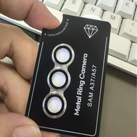Protection d'objectif en métal facile à installer pour Samsung Galaxy A57 A37, film de protection d'objectif de caméra arrière en verre trempé anti-rayures