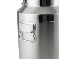 Baril de lait pour maison et restaurant avec joint hermétique et casier, seau en acier inoxydable pour soupe et marmites, réservoir de lait de transport
