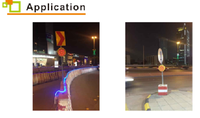 Feu de signalisation solaire CadSolar Sunflower 400 mm 8 LED autonomie 15 jours IP65 pour parking et barrière