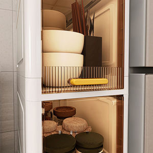 WANUO 20cm Length Narrow-Space <b>Kitchen</b> Storage Cart 2/3/4/5-Tier Slim Storage Cart Narrow <b>Kitchen</b> Rolling Cart - Product Image 4