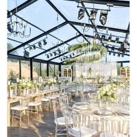 Tente de mariage en aluminium robuste, grand chapiteau pour événements, auvent extérieur pour 500 à 1000 personnes