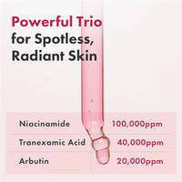 Sérum Niacinamide & Acide Tranexamique avec 2% d'Arbutine et Acide Hyaluronique 33ml pour un Teint Éclatant, Soin du Visage Couleur Naturelle