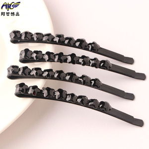 Par de flequillo de estrella de 5 puntas, accesorio de una palabra, Clip Superior de Diamantes de imitación, accesorios para el cabello para mujer, fabricante al por mayor - Product Image 4