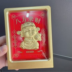 Cuadro de Caballo en Lámina de Oro con Marco Metálico, Oro Puro 999, Decoración de Año Nuevo Chino, Regalo para Hogar u Oficina - Product Image 4