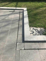 Caniveau de drainage en forme de U en résine plastique polymère préfabriqué avec grille en acier inoxydable