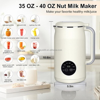 Machine à lait de noix et de soja électrique, machine à boisson au maïs, acier inoxydable, commande tactile, automatique, usage domestique et hôtelier, mixeur alimentaire