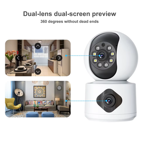 กล้องวงจรปิดไร้สาย Tuys Smart Home 6MP เลนส์คู่ WiFi ติดตามอัตโนมัติ ระบบเสียงสองทาง ตรวจจับความเคลื่อนไหว - Product Image 3