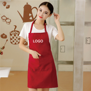 Low Price Plain <strong>Bib</strong> <strong>Aprons</strong> with Pockets Chef <strong>Apron</strong> With Custom Logo for Kitchen Cooking Restaurant Painting Drawing BBQ - Product Image 1