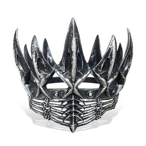 Halloween scène spectacle corbeau cheveux diadème PU moussant habiller accessoires antique roi couronne médiévale - Product Image 3