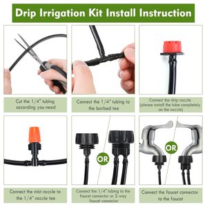 Kit de Riego por Goteo de 15 Metros, Sistema de Riego Automático para Jardín con Conectores Rápidos, Eficiente en el Consumo de Agua, de Plástico POM - Product Image 3