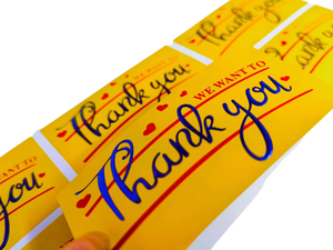 Custom Vinyl Waterproof <b>Thank</b> <b>You</b> Sticker for Supporting Small Businesses - Product Image 6