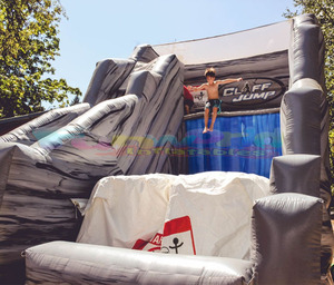 Gigante Niños Eventos al aire libre Salto que rebota <span class=keywords><strong>Castillo</strong></span> hinchable Juegos Hinchables Cliff Jump Juego inflable - Product Image 3