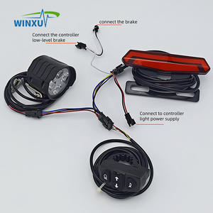 36V 48V 60V E-Bike Scheinwerfer Rücklicht Blinker Links Rechts Abblendlicht Bremslicht Integrierter Schalter Universal-Set für Elektrofahrrad - Product Image 6