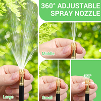 Nouveauté : Système d'Irrigation Goutte à Goutte de 15 m (49,21 pi), Kit d'Arrosage Réglable à 360° pour Brumisateurs de Plantes et Jardin