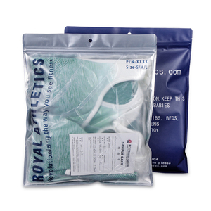 Amazon Hot Selling Custom print logo Eco friendly ziplock Clear packaging bag with zipper clothing Transparent opp plastic bags
