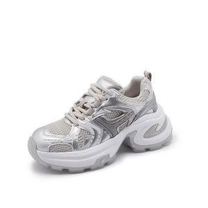 Zapatillas Deportivas Transpirables de Malla Plateada para Mujer, Zapatos de Plataforma con Suela Gruesa de Moda para el Verano 2026, Ligeros y de Suela Suave para Deporte Casual - Product Image 6