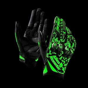 Gants de <span class=keywords><strong>moto</strong></span> Alien Monster Design Ce approuvé Glow in Dark Print & Sheepskin Comfort Palm Gants de vélo de montagne - Product Image 1